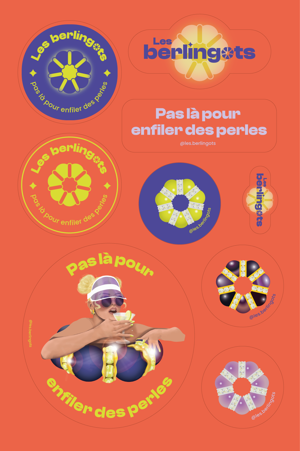 Planche Stickers Les Berlingots